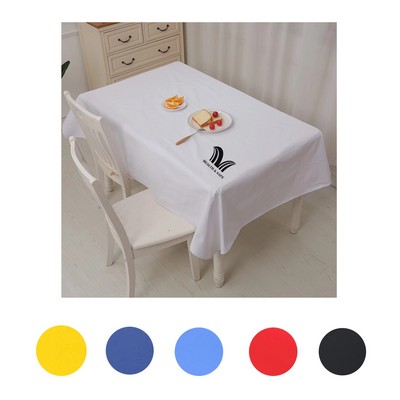 Tablecloth Rectangular Cotton Table Cloth Fitted Cover