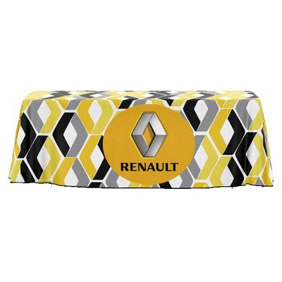 48 Hour Rush 6' Open-Back Full-Color Drape Table Throw